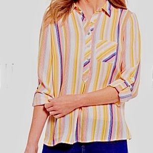 Figueroa & Flower Multi Colored‎ Striped Top